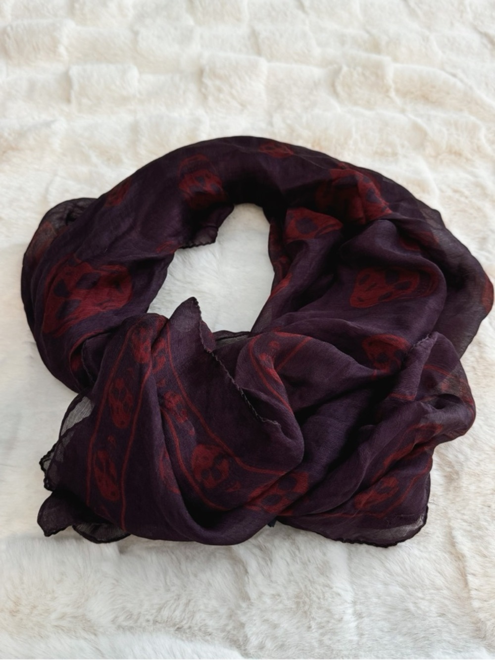Alexander McQueen Skull Silk Scarf